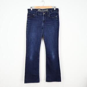 Madewell Men's Boot Legger Dark Wash Denim Jeans Size 28x32